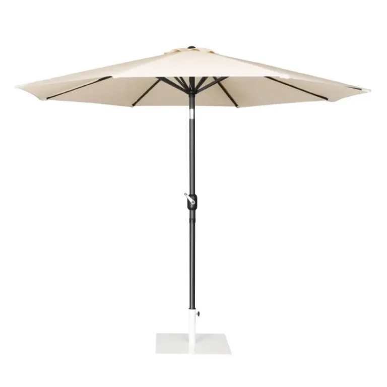 Parasol rond Bolero Seville – FU503 – 3m – Crème – Polyester 245g/m² – Inclinable