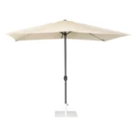 Parasol rectangulaire Bolero Seville – FU505 – 2x3m – Crème – Polyester 245g/m² – Manivelle