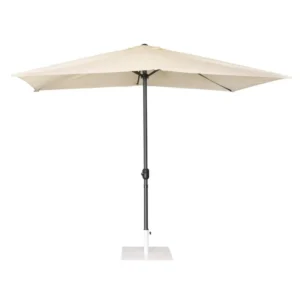 Parasol rectangulaire Bolero Seville – FU505 – 2x3m – Crème – Polyester 245g/m² – Manivelle