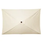 Parasol rectangulaire Bolero Seville – FU505 – 2x3m – Crème – Polyester 245g/m² – Manivelle