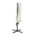 Parasol déporté professionnel Bolero Venice – FU507 – 3,5m – Crème – Rotation 360°
