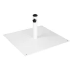 Pied de parasol plat en métal Bolero – FU510 – 18kg – Blanc – Ø48/38mm