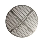 Table bistro ronde ajourée Bolero – GG703 – Ø600mm – Grise – Acier laqué