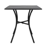 Table bistro carrée ajourée Bolero – GG706 – 700x700mm – Noire – Acier galvanisé