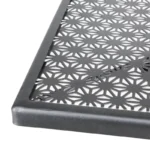 Table bistro carrée ajourée Bolero – GG706 – 700x700mm – Noire – Acier galvanisé