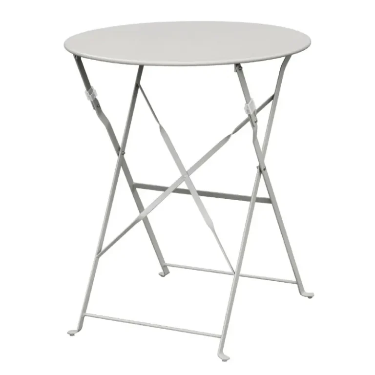 Table de terrasse pliante Bolero – GH556 – Ø595mm – Grise – Acier