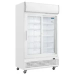 Armoire réfrigérée Polar GE581 vue de face portes vitrées