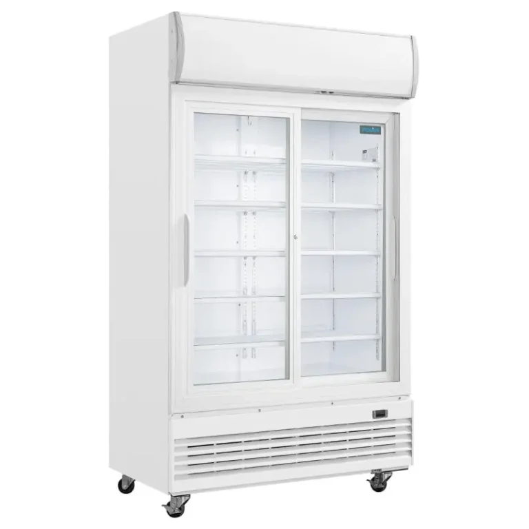 Armoire réfrigérée Polar GE581 vue de face portes vitrées