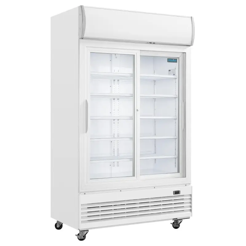 ge581-1.webp Armoire réfrigérée Polar GE581 vue de face portes vitrées