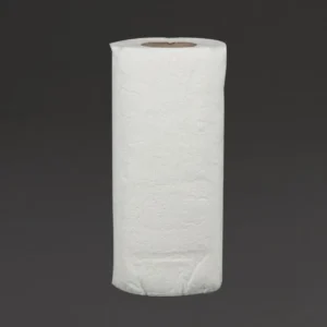 Essuie-tout blanc 2 plis Jantex lot de 24 rouleaux