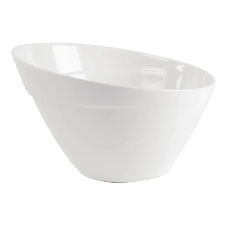 Saladier APS Balance 2,5L Blanc – 245mm – Mélamine – Pieds antidérapants