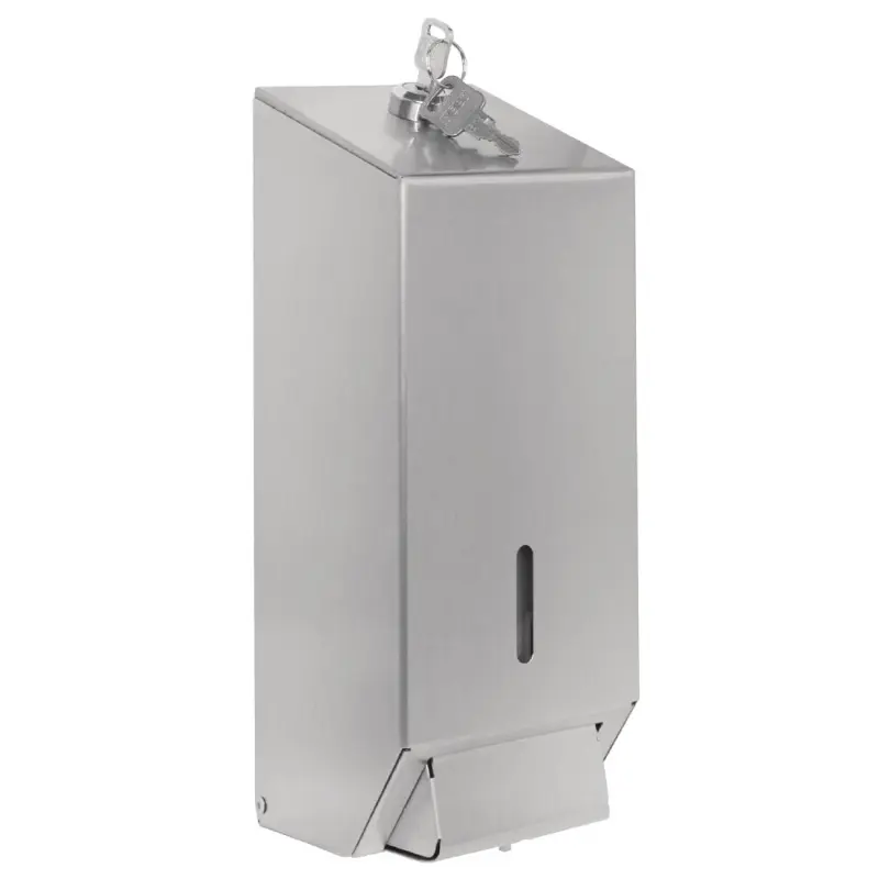 Distributeur de savon liquide Jantex 1 L en inox 304 satiné Distributeur de savon liquide Jantex 1 L en inox 304 satiné