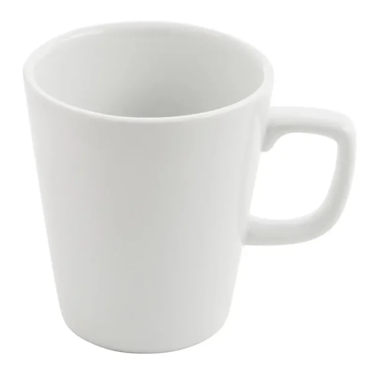 Mug blanc Olympia Athena sur table dressée