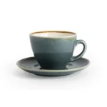 Tasse cappuccino Olympia Kiln avec sa soucoupe