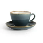 Tasse Olympia Kiln océan avec sa soucoupe GP349