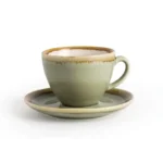 Tasse Olympia Kiln mousse avec sa soucoupe GP479