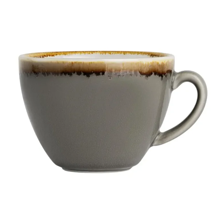 Tasse Olympia Kiln coloris gris en service