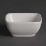 Mini ravier arrondi Olympia Whiteware blanc de 60 mm en porcelaine