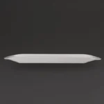 Plat Gondola Olympia 560 x 150 mm en porcelaine blanche pour buffet