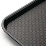 Plateau fast-food Kristallon DP216 noir vu de profil