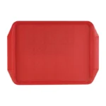 Plateau Roltex à poignées rouge 435x305 mm
