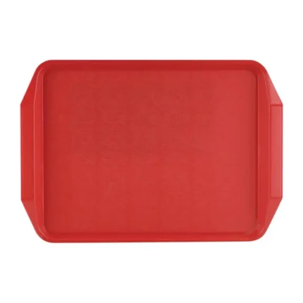 Plateau Roltex à poignées rouge 435x305 mm