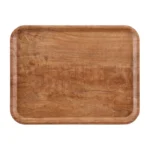 Plateau stratifié Cambro Madeira DR584 effet bois olivier 430 mm