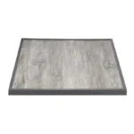Plateau de table verre trempé Bolero effet grain de bois