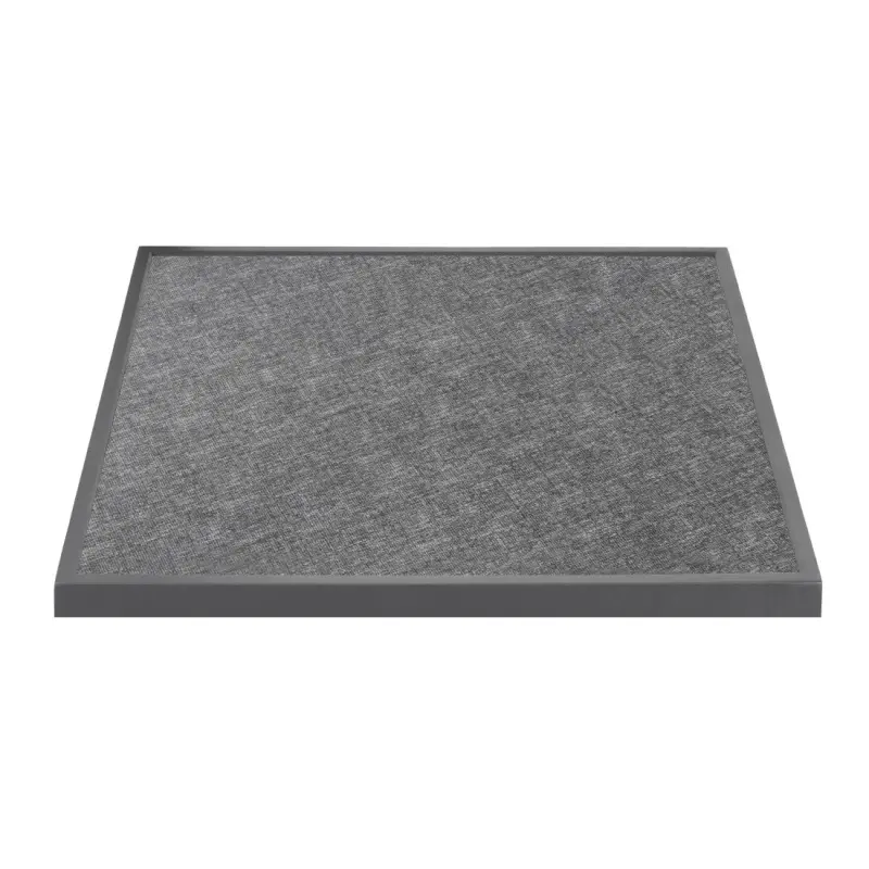 Plateau de table verre trempé Bolero noir brossé Plateau de table verre trempé Bolero noir brossé