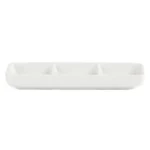 Plat 3 compartiments Olympia Whiteware C336 vu de profil
