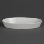 Plats à sole ovales Olympia Whiteware 195 x 110 mm en porcelaine blanche, lot de 6