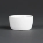 Pots à beurre Olympia Whiteware 62 mm en porcelaine blanche, lot de 12
