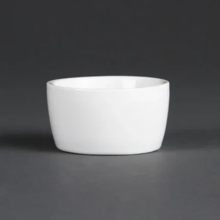Pots à beurre Olympia Whiteware 62 mm en porcelaine blanche, lot de 12