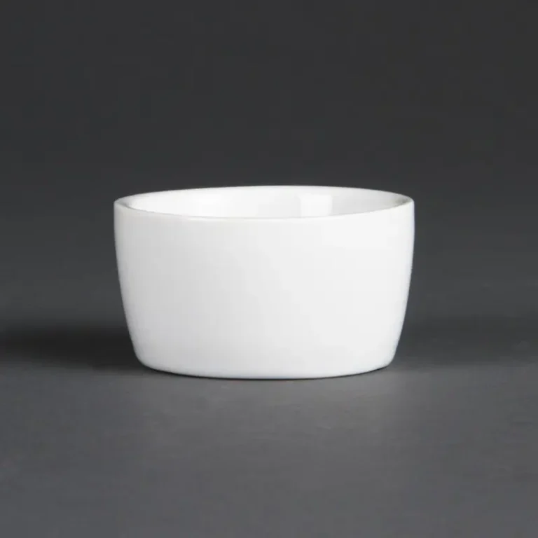 Pots à beurre Olympia Whiteware 62 mm en porcelaine blanche, lot de 12