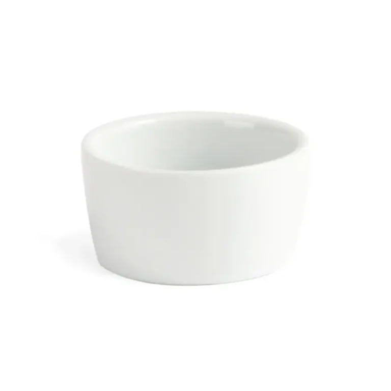 Pots à beurre Olympia Whiteware 62 mm en porcelaine blanche, lot de 12