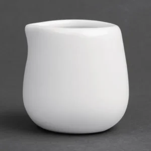 Pots à lait et crème Olympia 43 ml en porcelaine blanche, lot de 12
