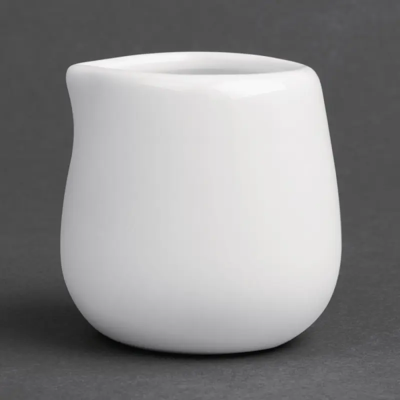 Pots à lait et crème Olympia 43 ml en porcelaine blanche, lot de 12 Pots à lait et crème Olympia 43 ml en porcelaine blanche, lot de 12