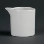 Pots à lait et crème Olympia Whiteware 57 ml en porcelaine blanche à bords droits, lot de 6