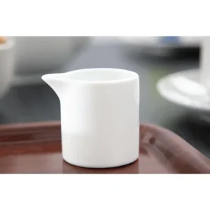 Pots à lait et crème Olympia Whiteware 57 ml en porcelaine blanche à bords droits, lot de 6