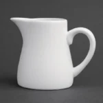 Pots à lait blancs Olympia 170 ml en porcelaine avec bec verseur, lot de 6
