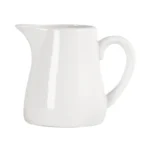 Pots à lait blancs Olympia 170 ml en porcelaine avec bec verseur, lot de 6