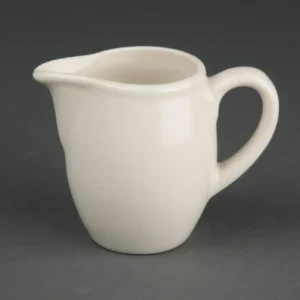 Pots à lait Olympia Ivory U143 de 90 ml en grès vitrifié ivoire