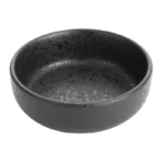 Pots à sauce Olympia Fusion 85 ml en grès gris anthracite à émail réactif, lot de 12