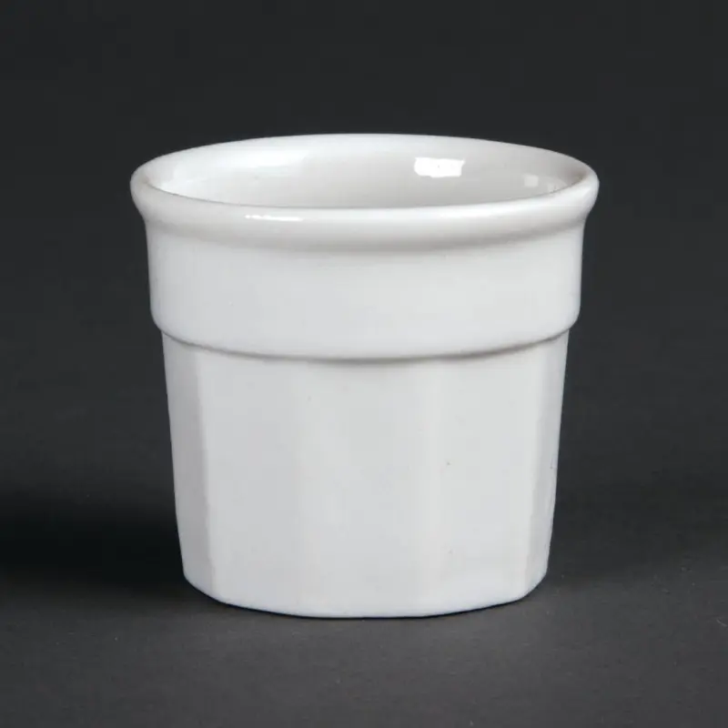 Pots à sauce Olympia Whiteware 38 ml en porcelaine blanche, lot de 12 Pots à sauce Olympia Whiteware 38 ml en porcelaine blanche, lot de 12