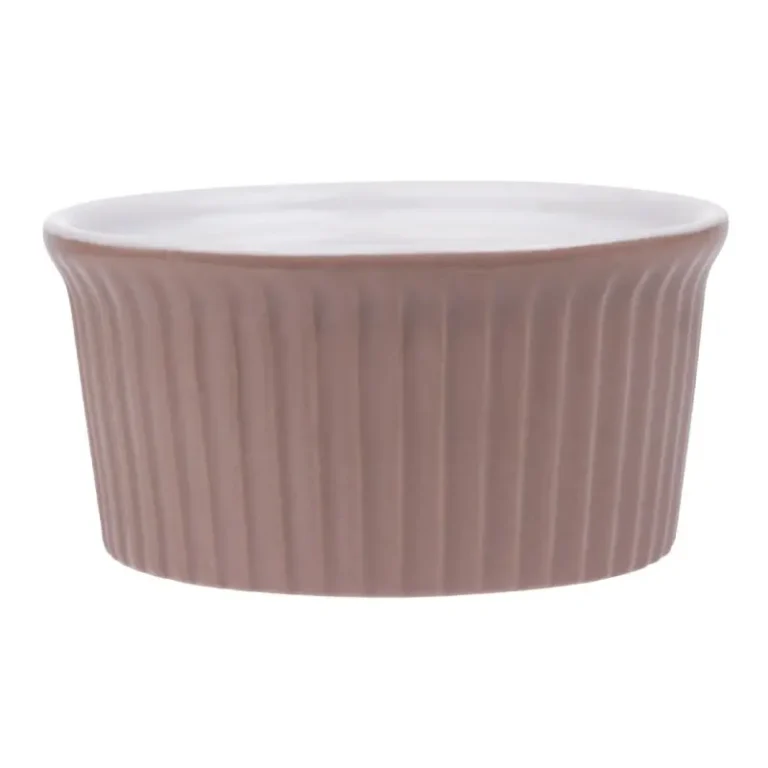 Ramequins de couleur Olympia gris 90 mm de 145 ml en grès, lot de 12