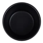 Ramequins noirs Olympia Mediterranean 77 mm en grès noir mat, lot de 6