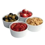 Ramequin Olympia Whiteware W414 rempli de sauce
