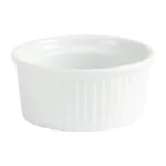 Ramequin Olympia Whiteware W432 vu de profil, bords roulés