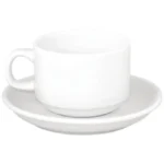 Ensemble tasses et soucoupes empilables Olympia Athena