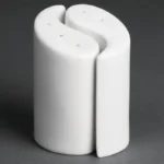 Salières et poivrières Ying Yang Olympia Whiteware 95 mm en porcelaine blanche, lot de 12